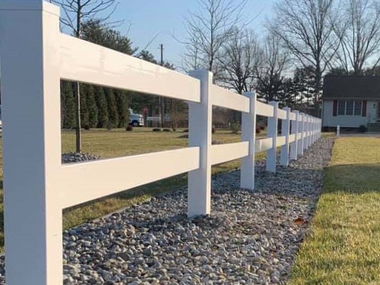 Photo of a vinyl fence in South Jersey