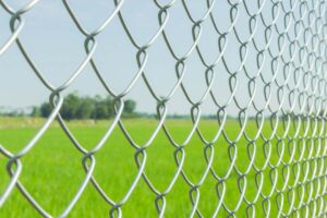 Photo of a galvanized chain link fence in South Jersey, NJ