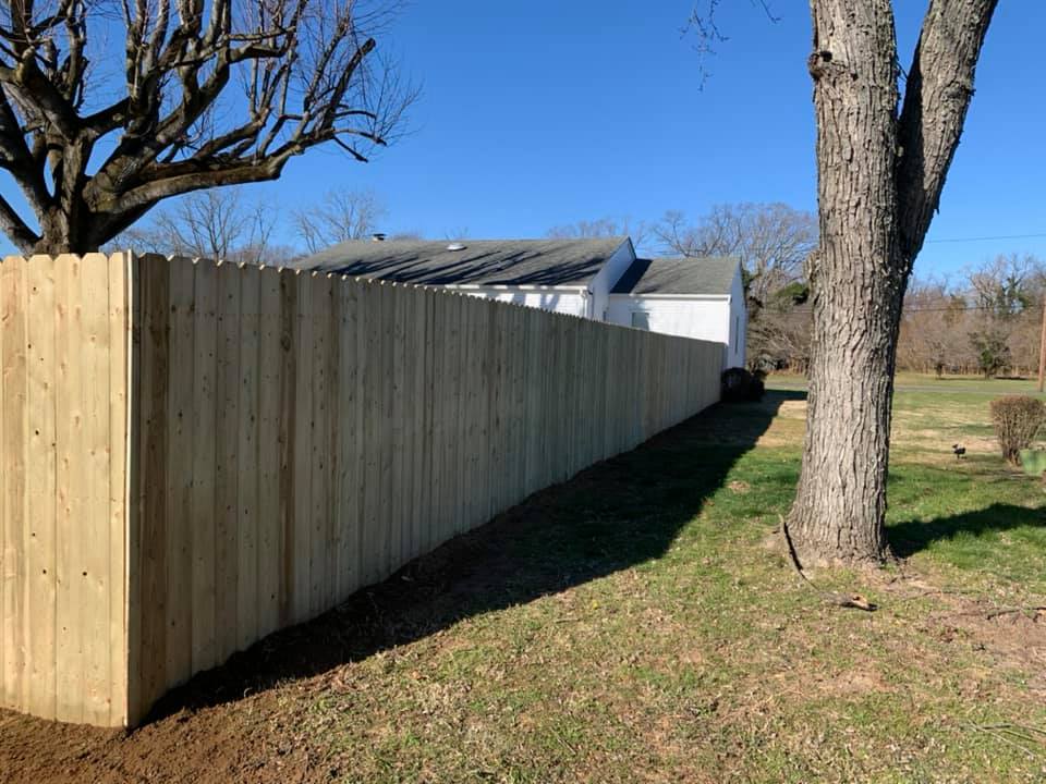 Photo of a South Jersey wood fence