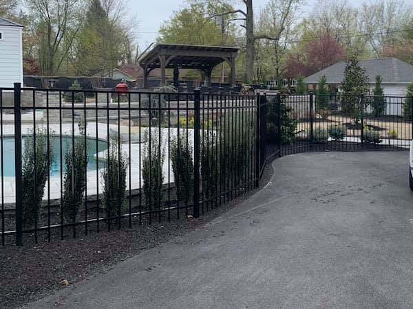 Photo of a Franklinville NJ aluminum fence