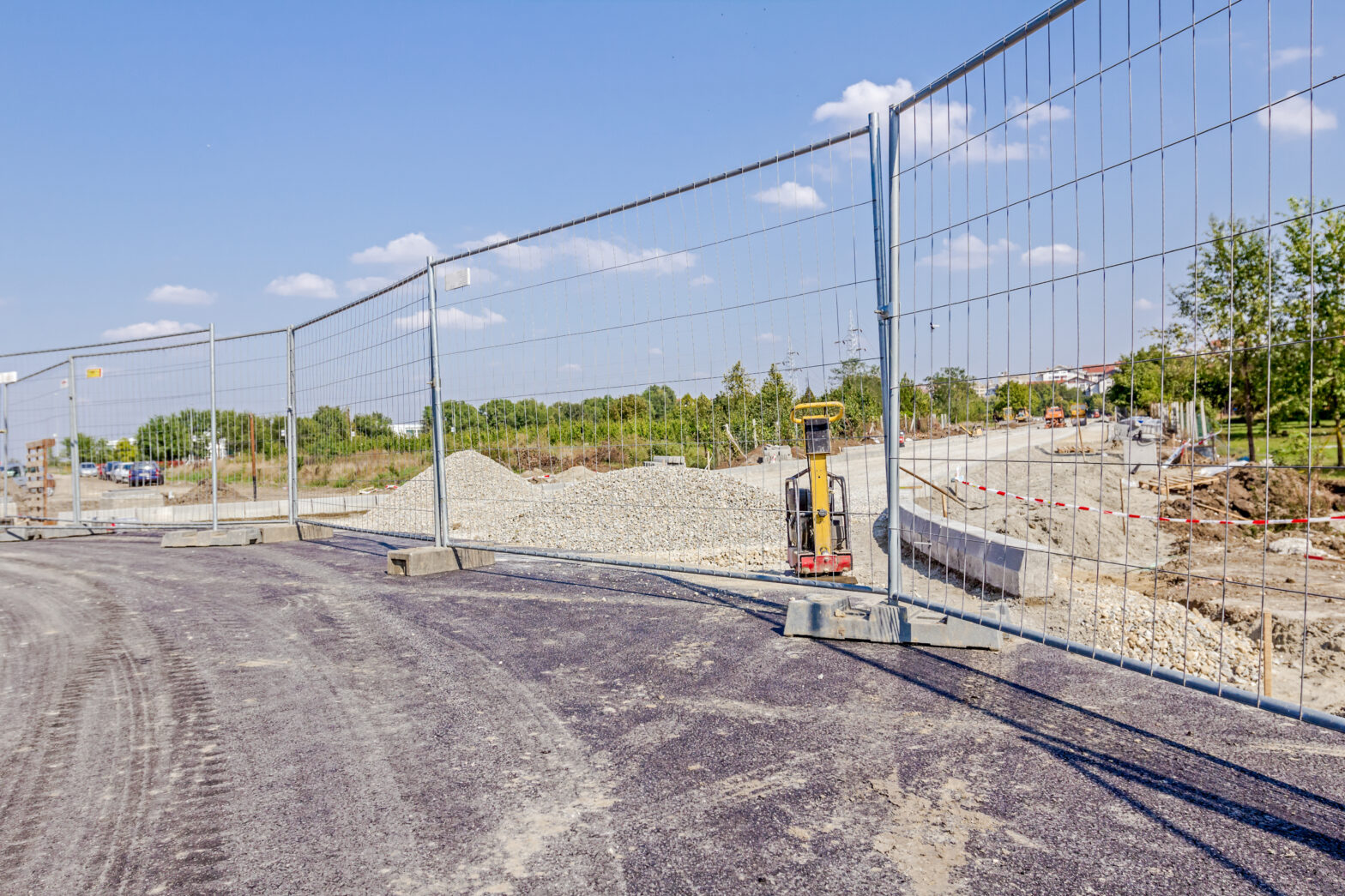 Photo of temporary fencing from a Fencing contractor in New Jersey