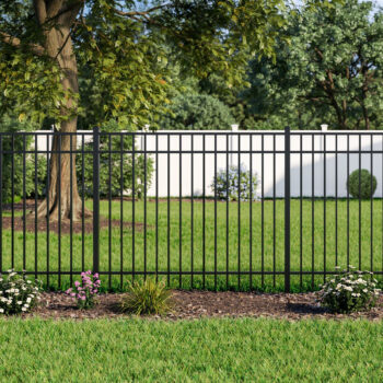Commercial flat top Aluminum Fence in South Jersey
