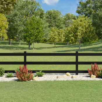 Post and Rail Aluminum Fence in South Jersey