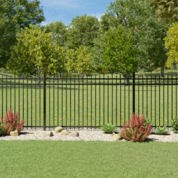 Staggered spear Aluminum Fence in South Jersey