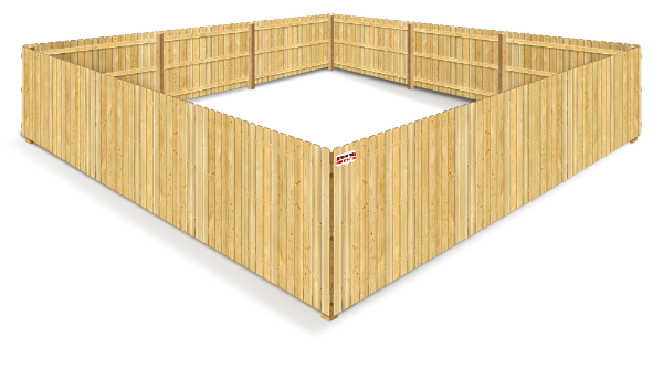 example of a wood fence in South Jersey