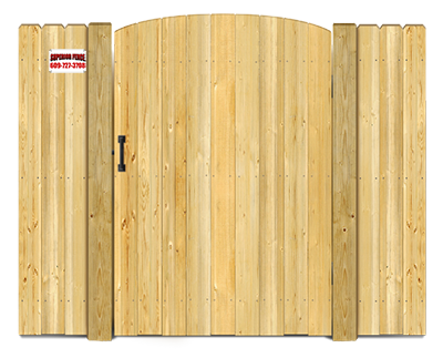 Convex top style gate  - Wood Gate