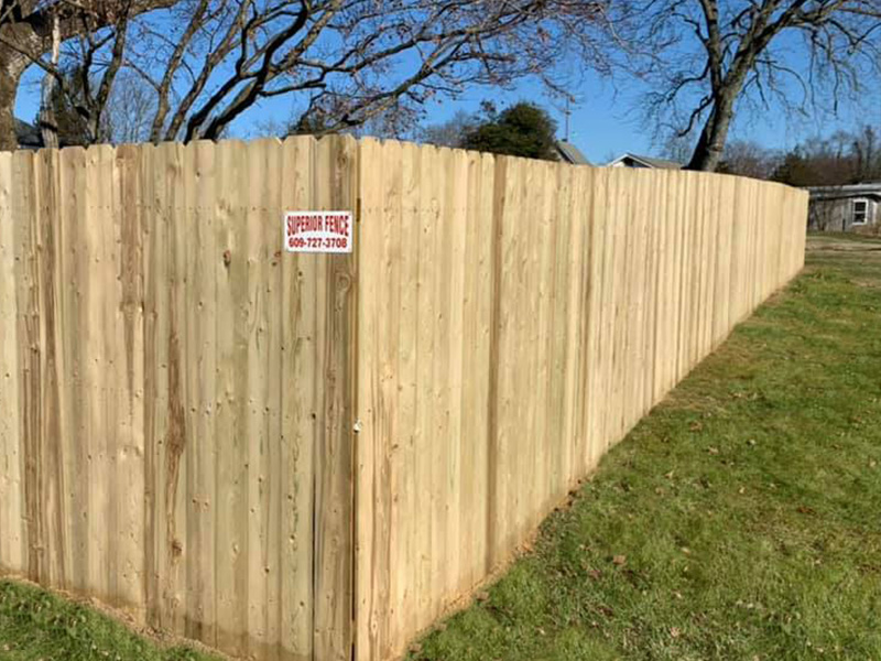 Marlton Jersey wood privacy fencing