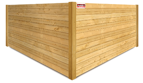 Turnersville NJ horizontal style wood fence